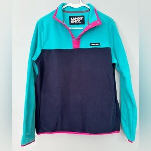 Lands' End Teal and Navy Women's Jacket